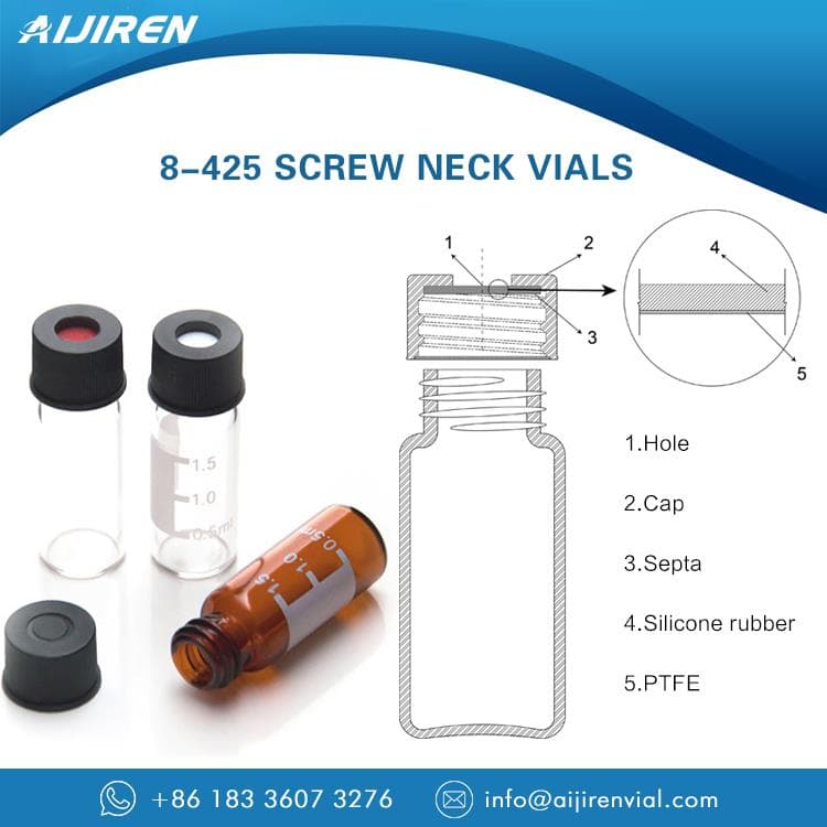 screw HPLC autosampler vials with writing space Chrominex